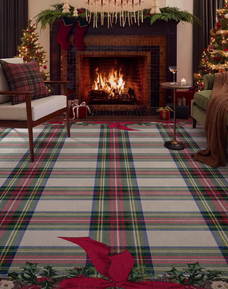 Ruggable The Hiltons Tartan & Floral image - mobile
