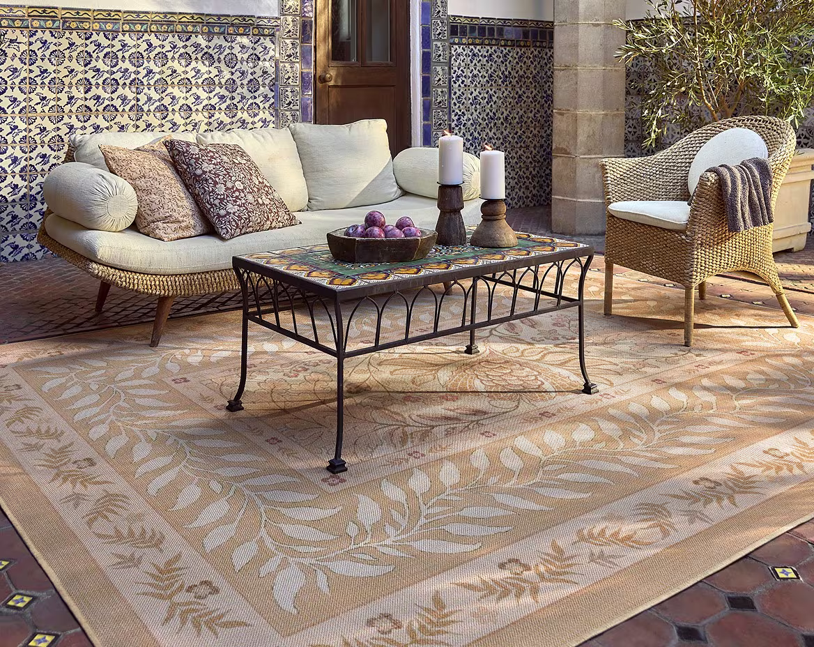 Ruggable x Gray Malin Outdoor Banana Leaf Soft Blue Rug link to Outdoor  products