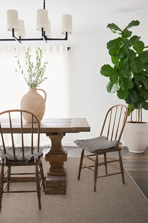 Burlap Solid Dove Grey ReJute Rug Ruggable