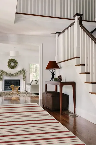 Hudson Stripe Red Rug | Ruggable