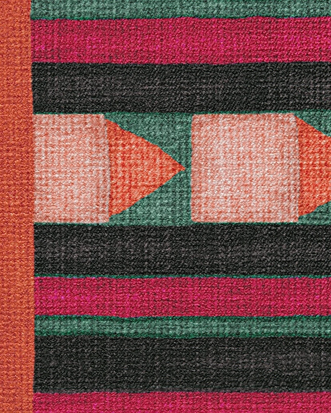 Justina Blakeney Magdalena Peach & Berry Tufted Rug Ruggable