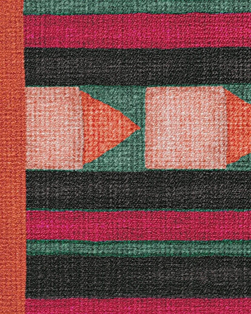 Justina Blakeney Magdalena Peach & Berry Tufted Rug Ruggable