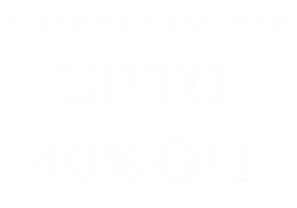 End of Summer Sale - Up to 40% Off