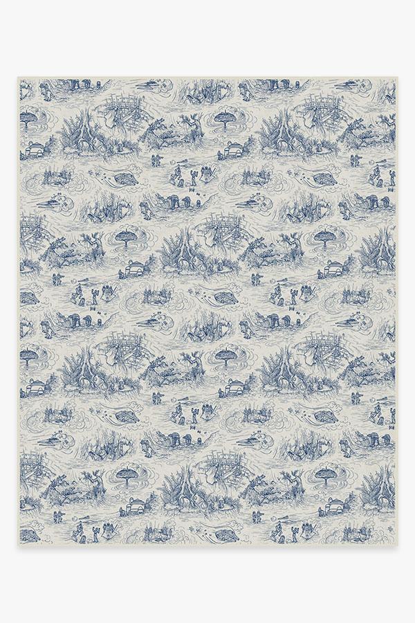 Star Wars Toile Blue Rug