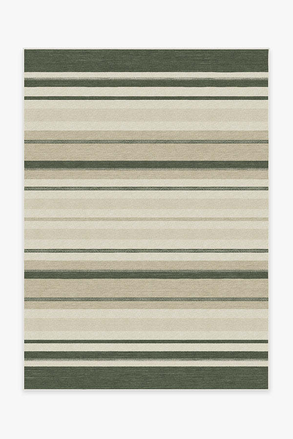 Kesiya Stripe Sage Green Rug