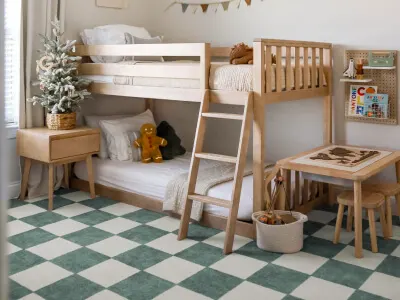 Kids Grey Bedroom Rug