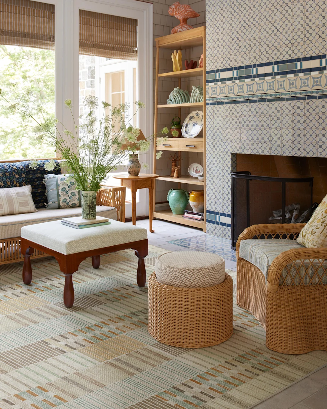 Architectural Digest Selene Neutral Multicolor Rug | Ruggable
