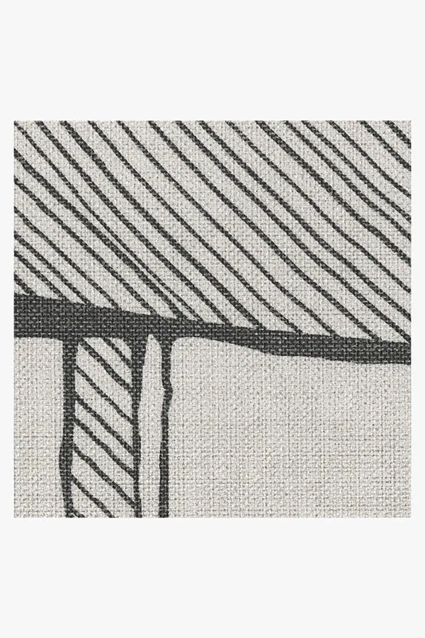 Outdoor Rune Black & Ivory Rug | Ruggable