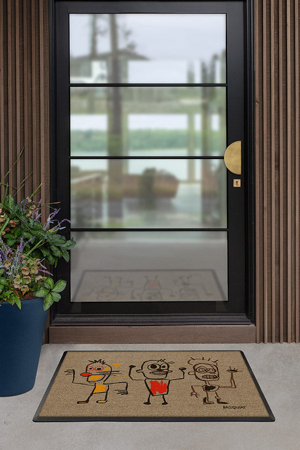 Jean-Michel Basquiat King Dark Coir Doormat By Ruggable in 2023