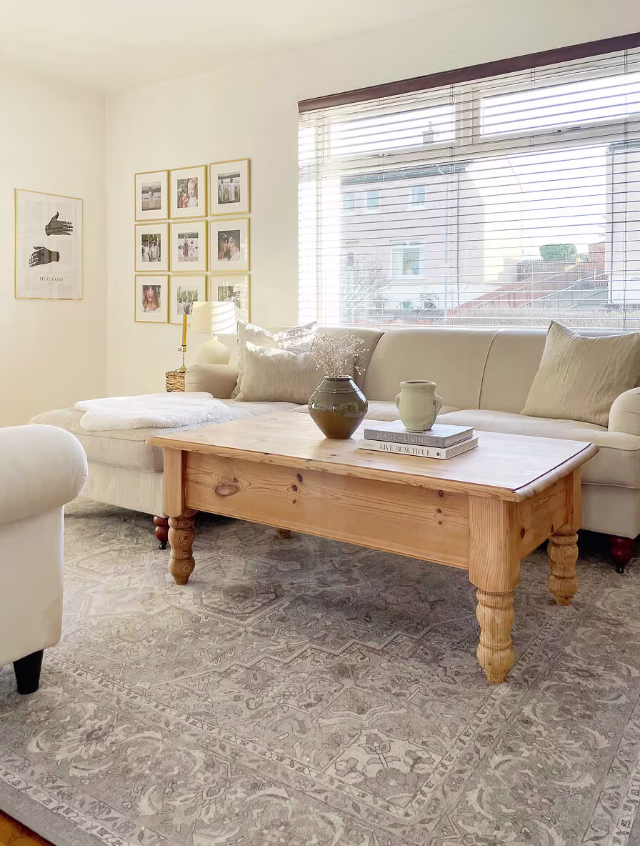 Hendesi Heriz Cream Rug