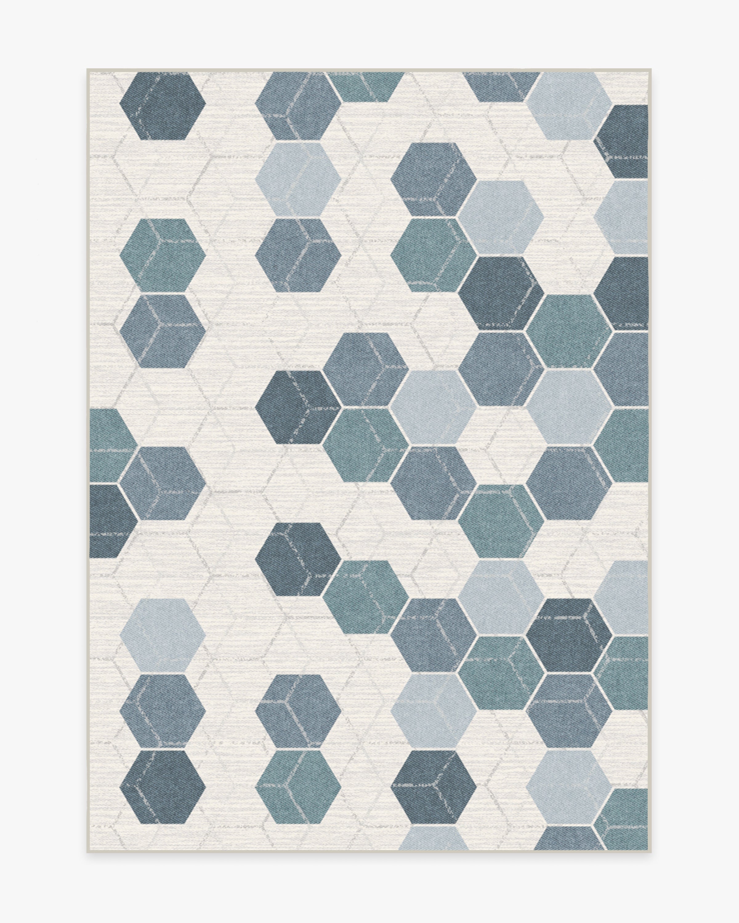 Prisma Slate Blue Rug Ruggable