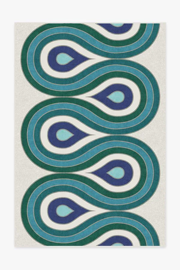 Jonathan Adler Milano Peacock Rug Ruggable