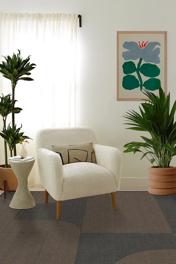 Ingrid Natural Navy ReJute Rug Ruggable