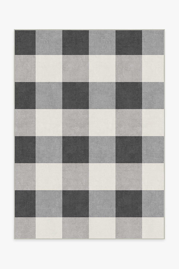 Produktbild von 3 Küchentücher Buffalo Plaid - Schwarz-Weiß Karo - Schnelltrocknend, Polyester