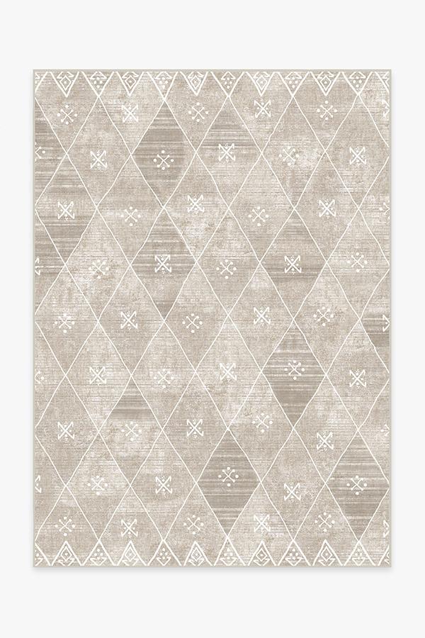 Kavi Diamond Silver Tufted Rug Ruggable