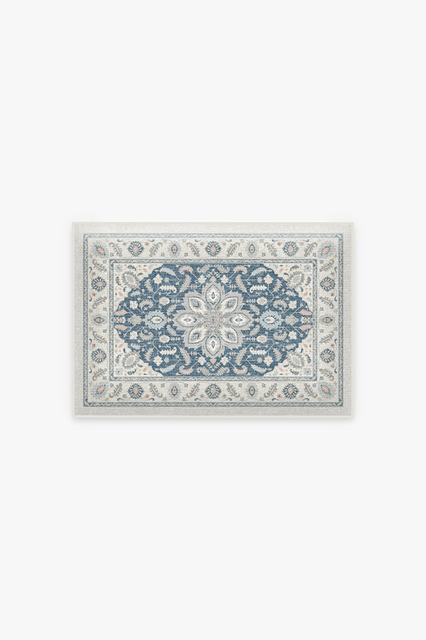 Teal Bath Rugs, Rustic Elegant Floral Turquoise and Gray Daisy Flower Bath  Mats, Cute Wildflower Design Farmhouse Plant Turquoise Blue and Grey