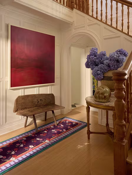 Iris Apfel Ambroeus Royal Plum Runner Rug