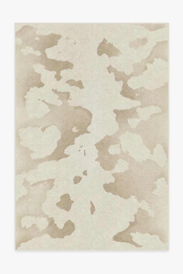 Ivory & Cream Faux Cowhide Rug