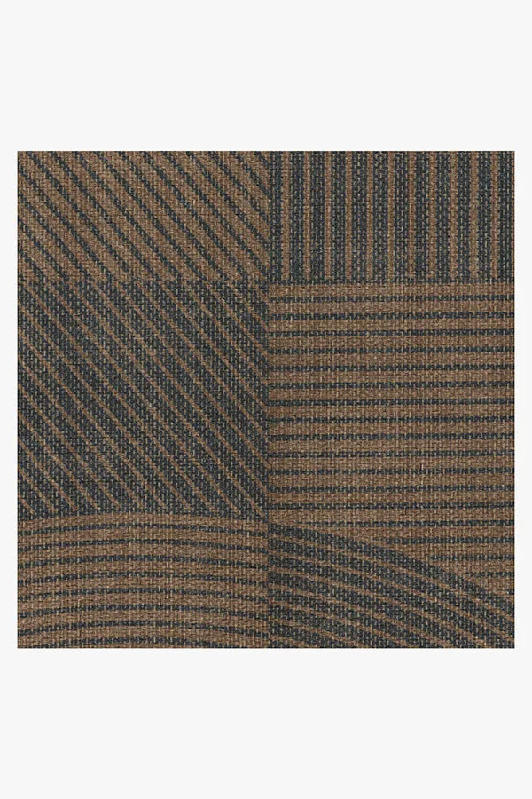 Ingrid Natural Navy ReJute Rug Ruggable