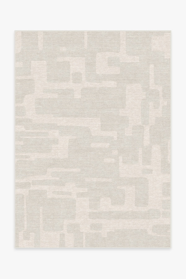 Watercolor Herringbone Cream Rug