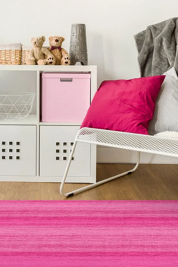 Solid Tonal Fuchsia Pink Rug Ruggable