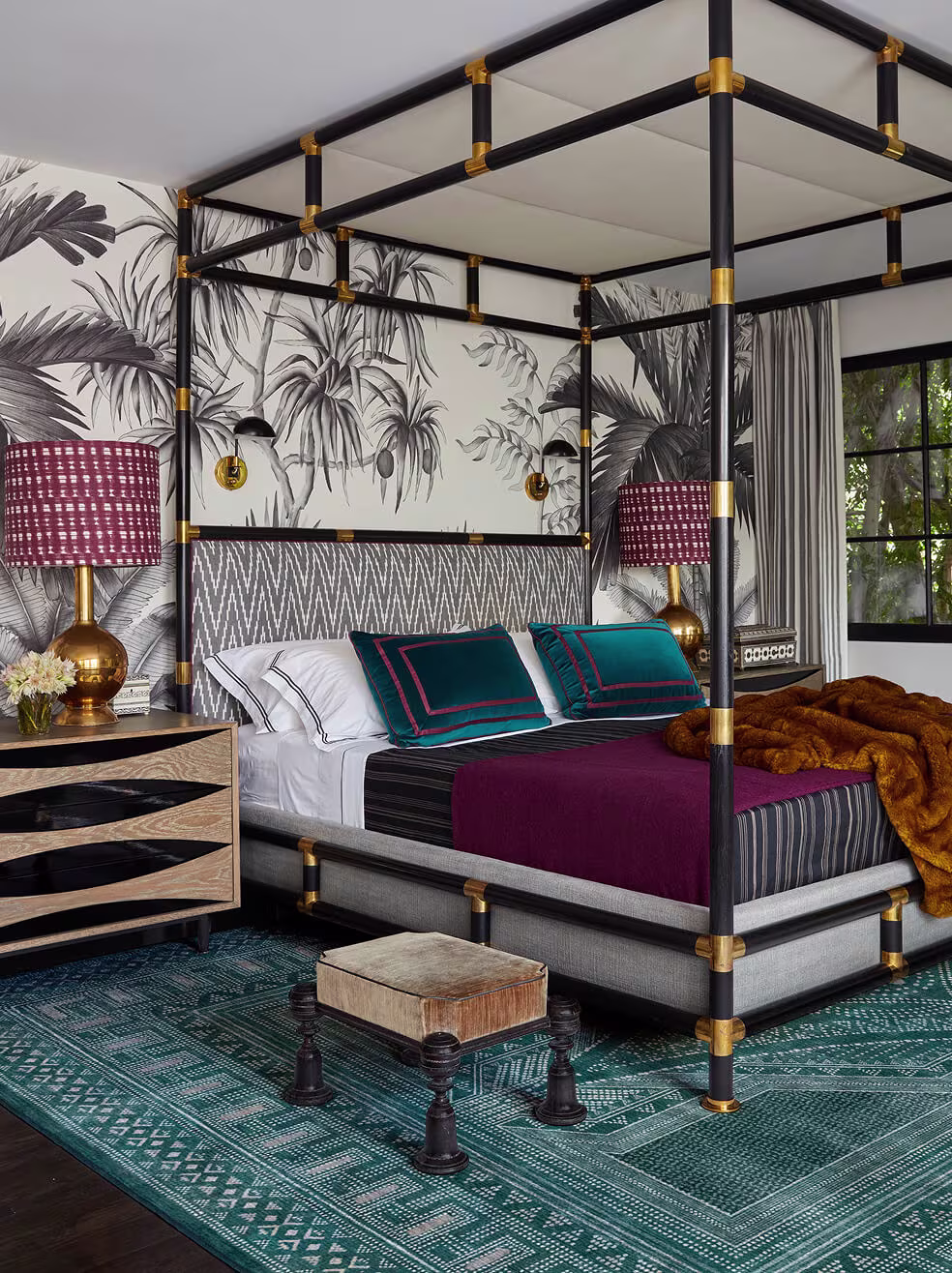 Martyn Lawrence Bullard Nomad Blue Rug (Bedroom Shot)