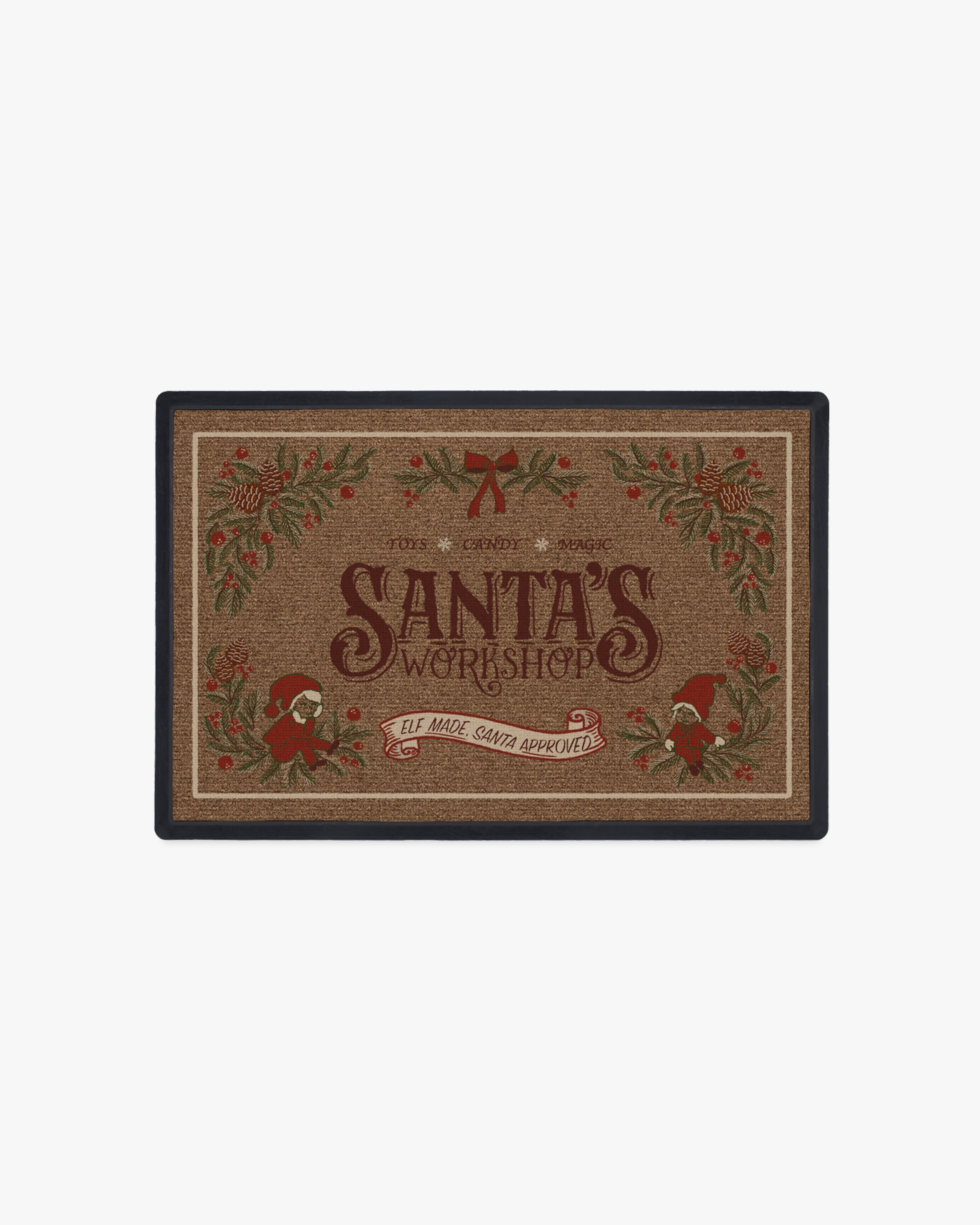 Santa Workshop Quilted Round Mat GFTOTP14041 main image 0