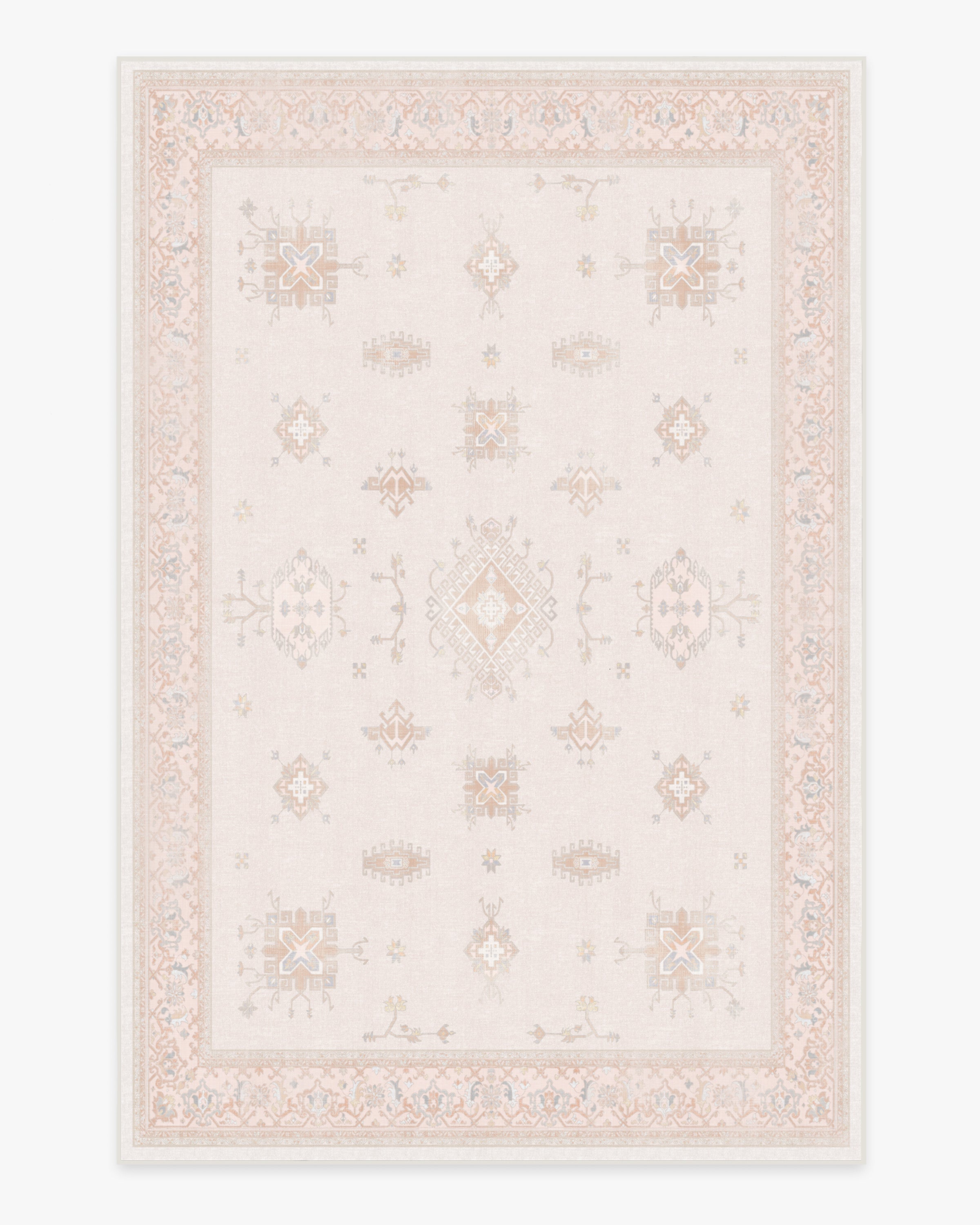 RUGGABLE Verena Washable Rug - Perfect Washable Area Rug for Kids Room,  Nursery - Stain & Water Resistant, Non-Slip, Pet & Child Friendly Playroom  Rugs - Soft Pink 5'x7' (Cushioned Pad) 