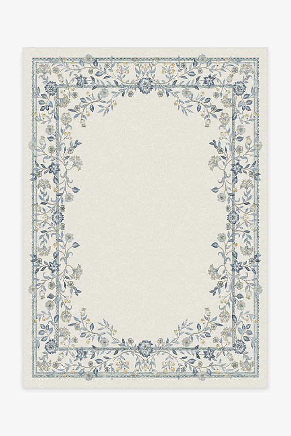 Morris & Co. Wilhelmina Weave Ivory & Blue Rug Ruggable