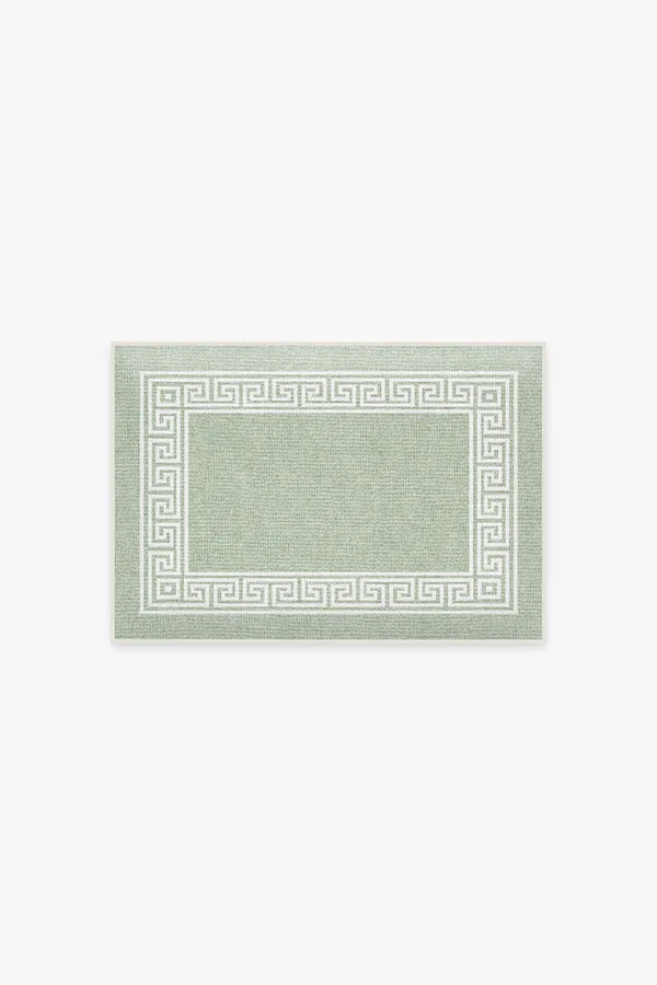 Rhodes Sage Green Bath Mat Ruggable