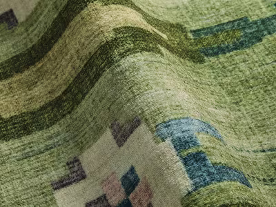 Ruggable Annika Green Tufted All-in-One Texture Image