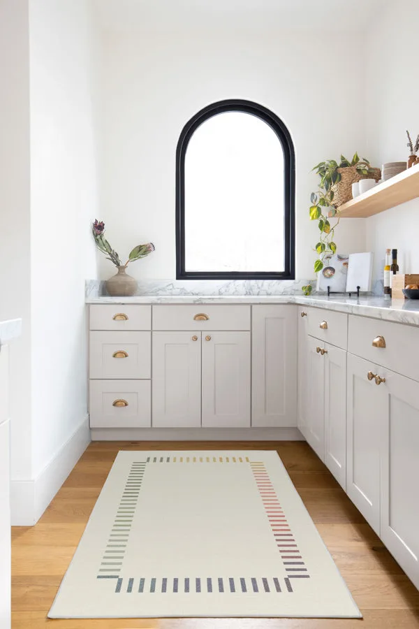 The Home Edit Marlowe Ivory Rainbow Rug Ruggable