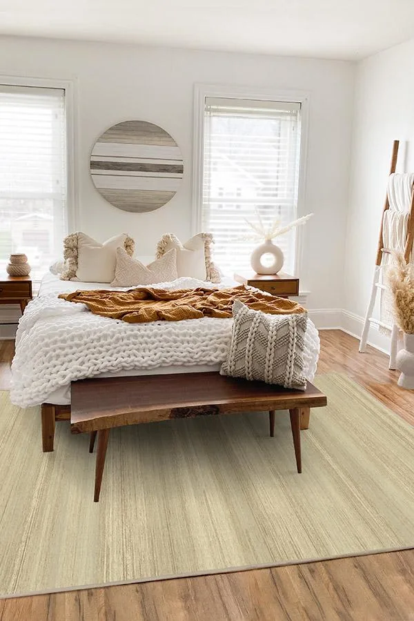 Solid Tonal Natural Rug Ruggable