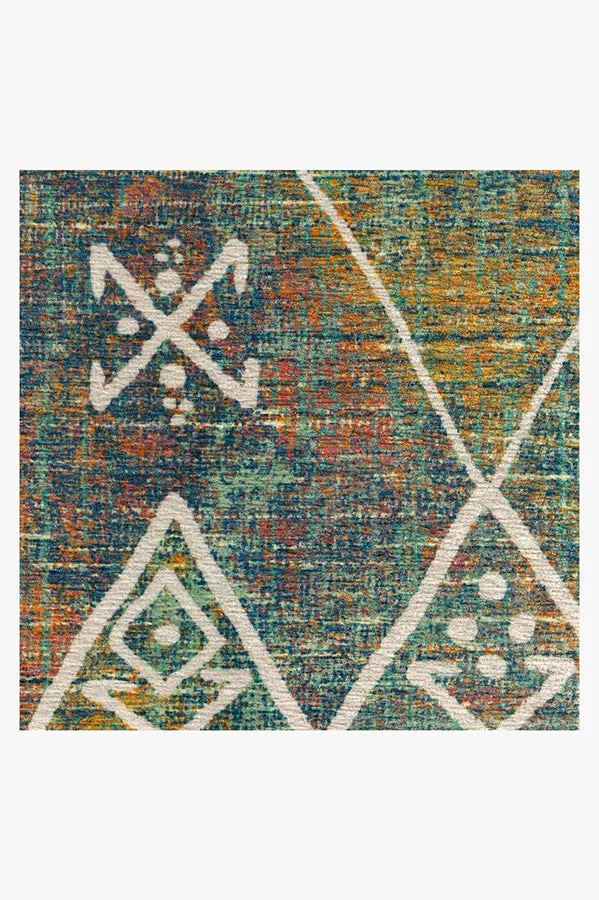 Kavi Diamond Polychrome Tufted Rug Ruggable