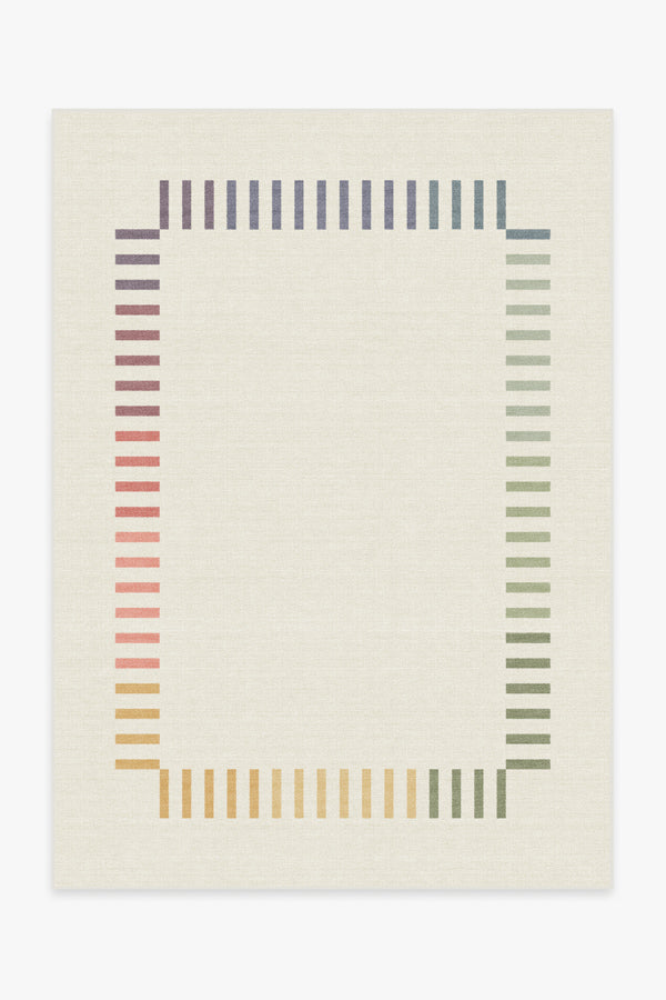 The Home Edit Marlowe Ivory Rainbow Rug Ruggable