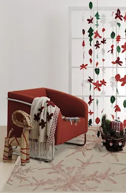 Snowflake Creme Rug | Ruggable