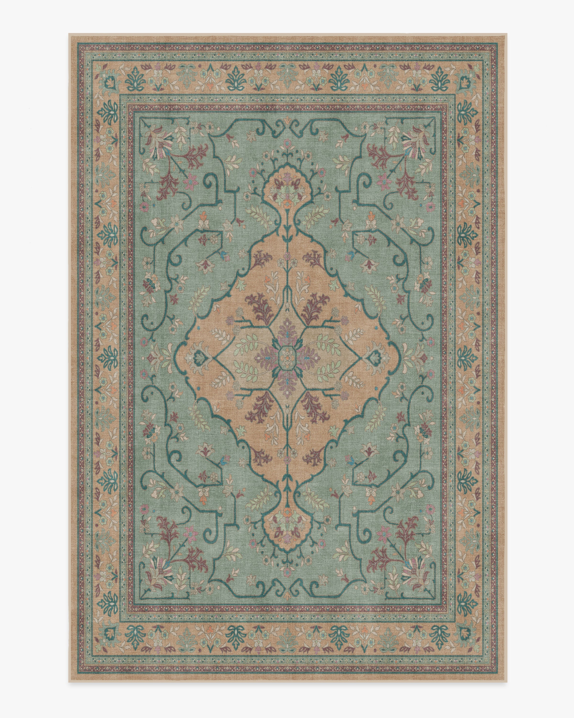 Tallulah Natural Jade Tufted Rug | Ruggable