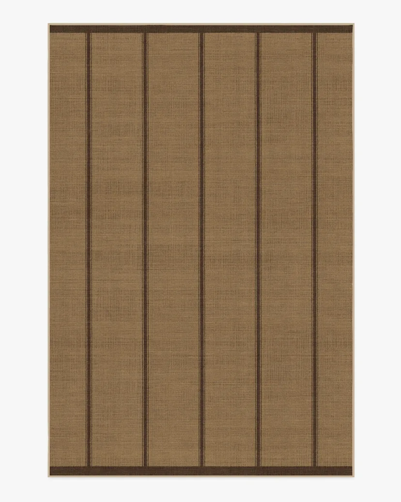 Architectural Digest Harvest Stripe Brown ReJute Rug Ruggable