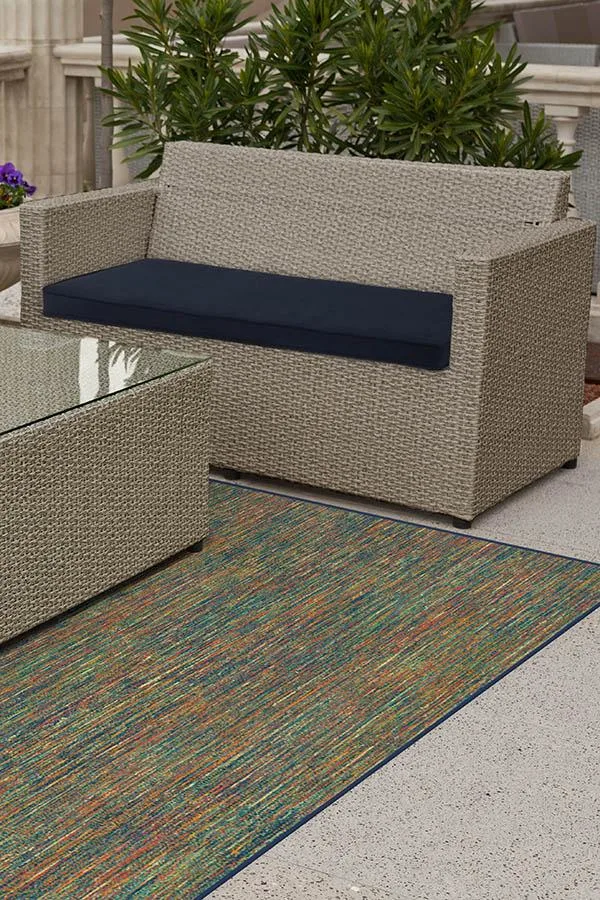 Outdoor Chunky Solid Multicolor Rug Ruggable