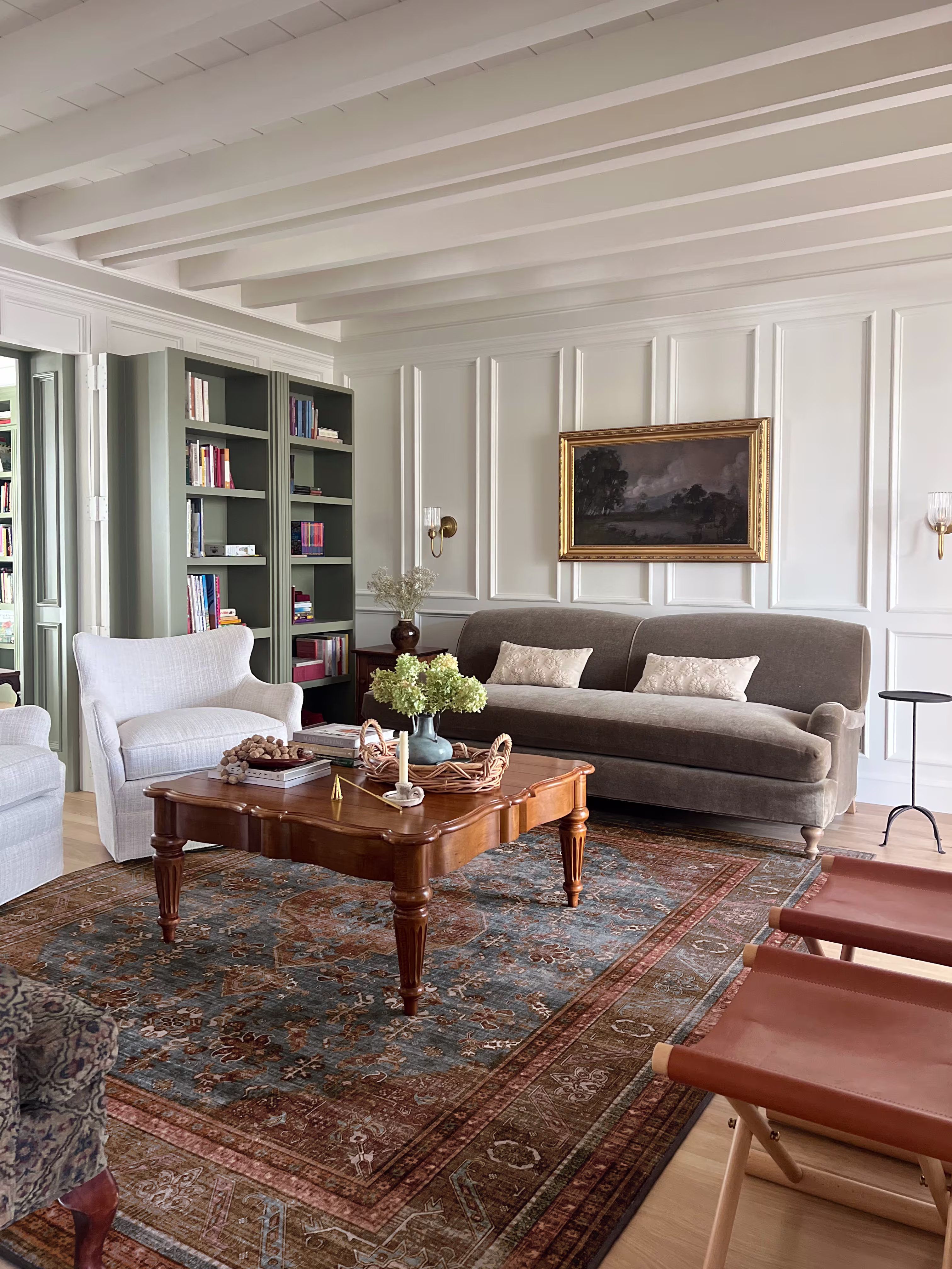 Rowan teal blue & copper - Traditional Rug 