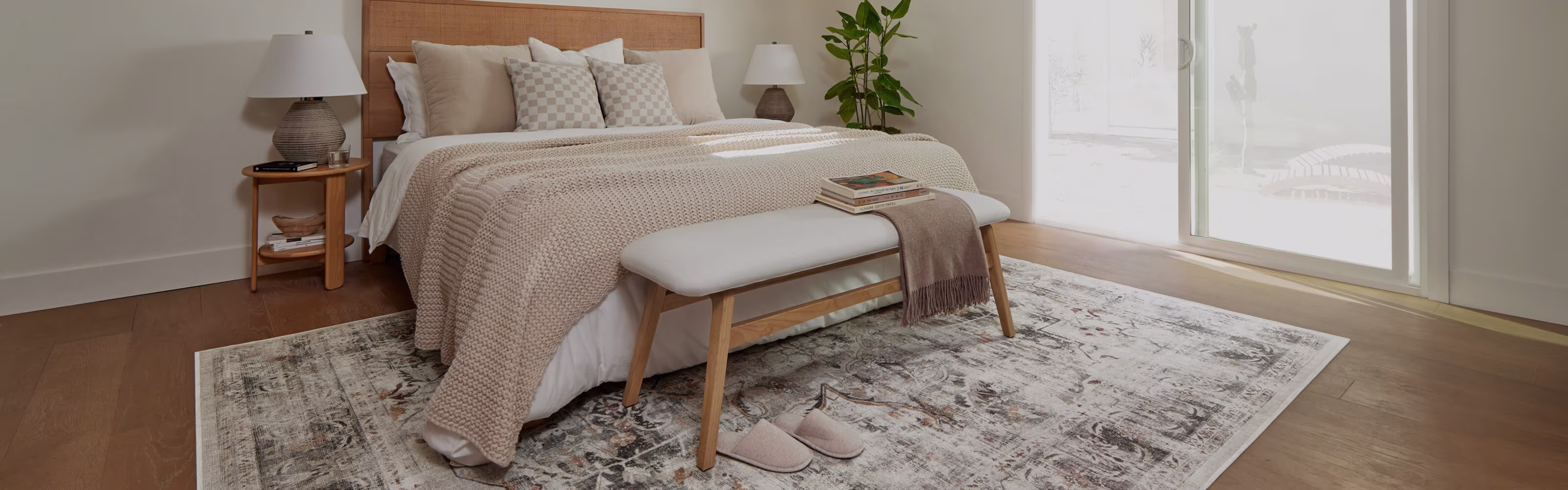8x10 White Shag Rug in Bedroom | Ruggable