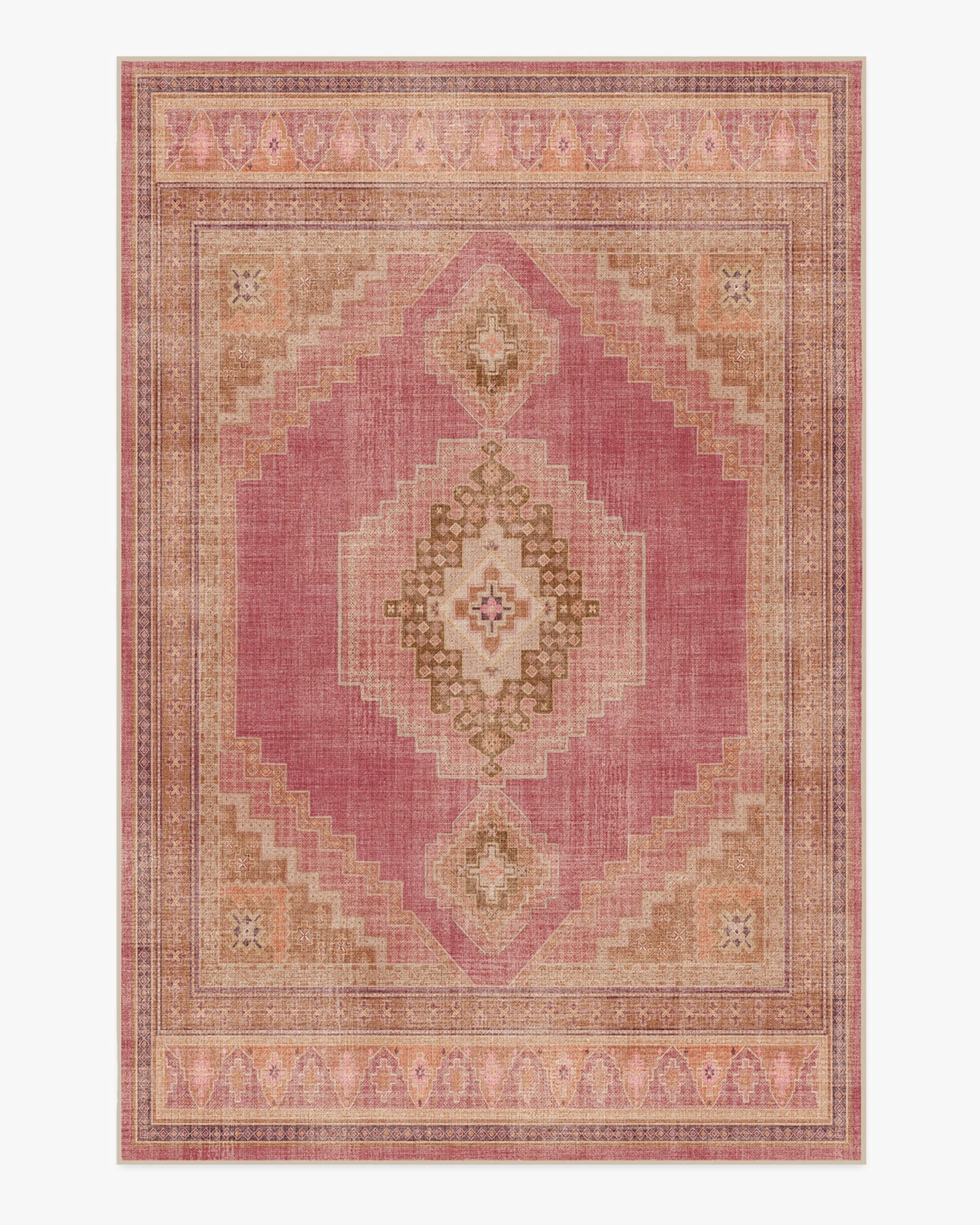 Rayne Pink & Orange Rug Ruggable