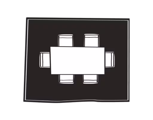 8'x10' Rug in Dining Room Illustration | Ruggable