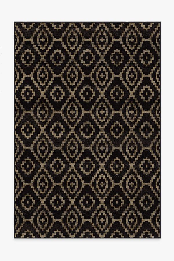 Diamond Trellis Black Tufted Rug