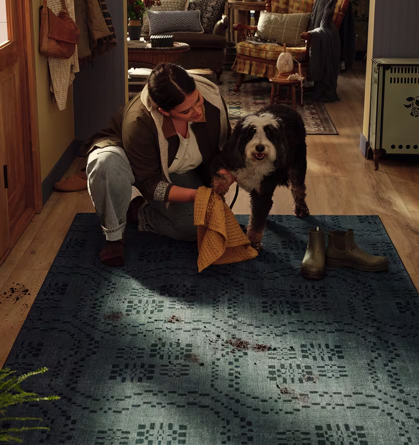 Ruggable Winter-Proof Entryways - Winter at Home 3 Tile