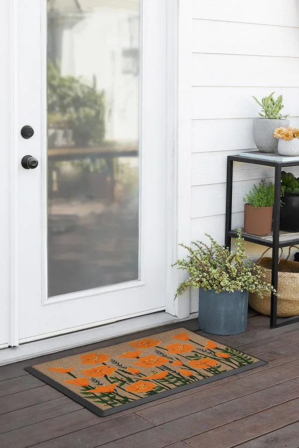 Poppy Fields Doormat Ruggable
