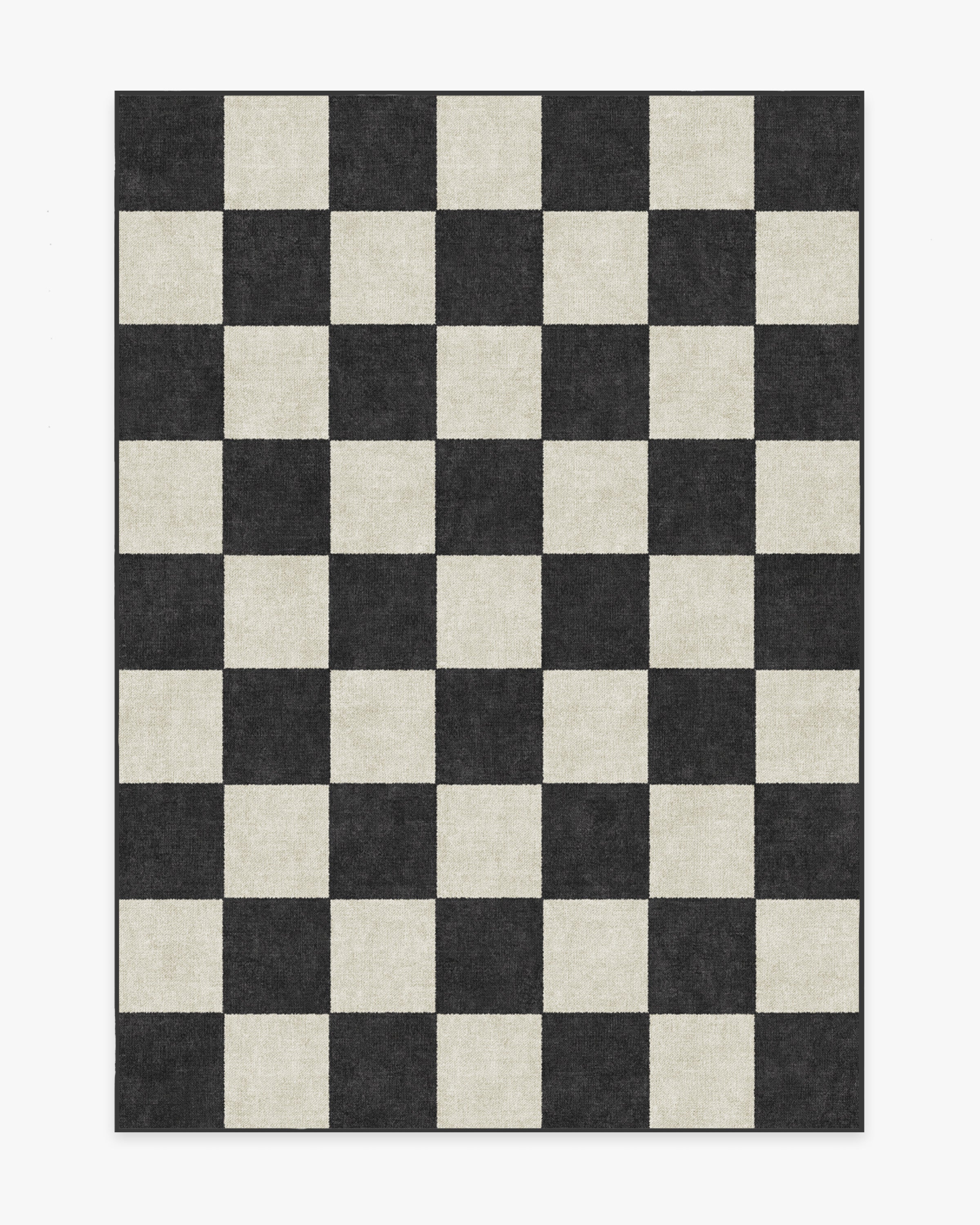 Jaque Checkered Black Rug Ruggable