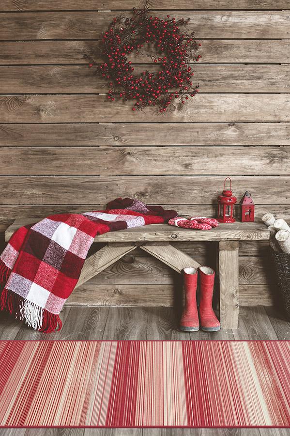 Linear Striped Candy Cane Rug | Ruggable
