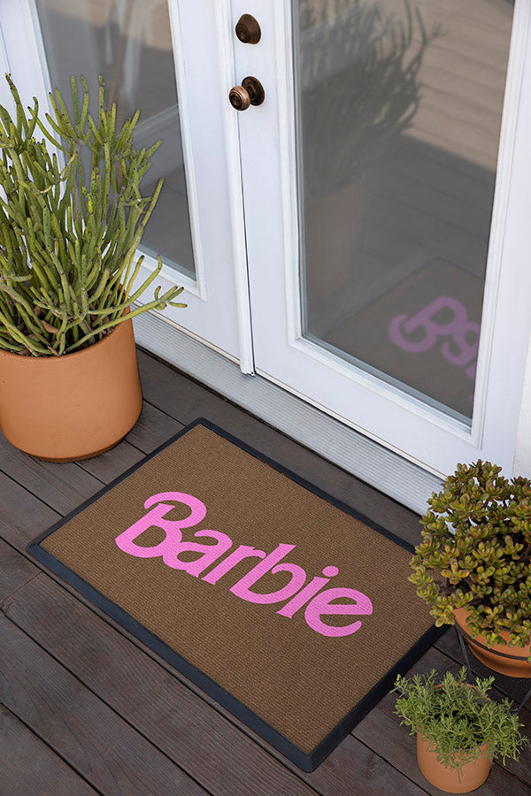 Washable Doormat Rug | Fade-Resistant | Barbie Light Pink Doormat | Ruggable