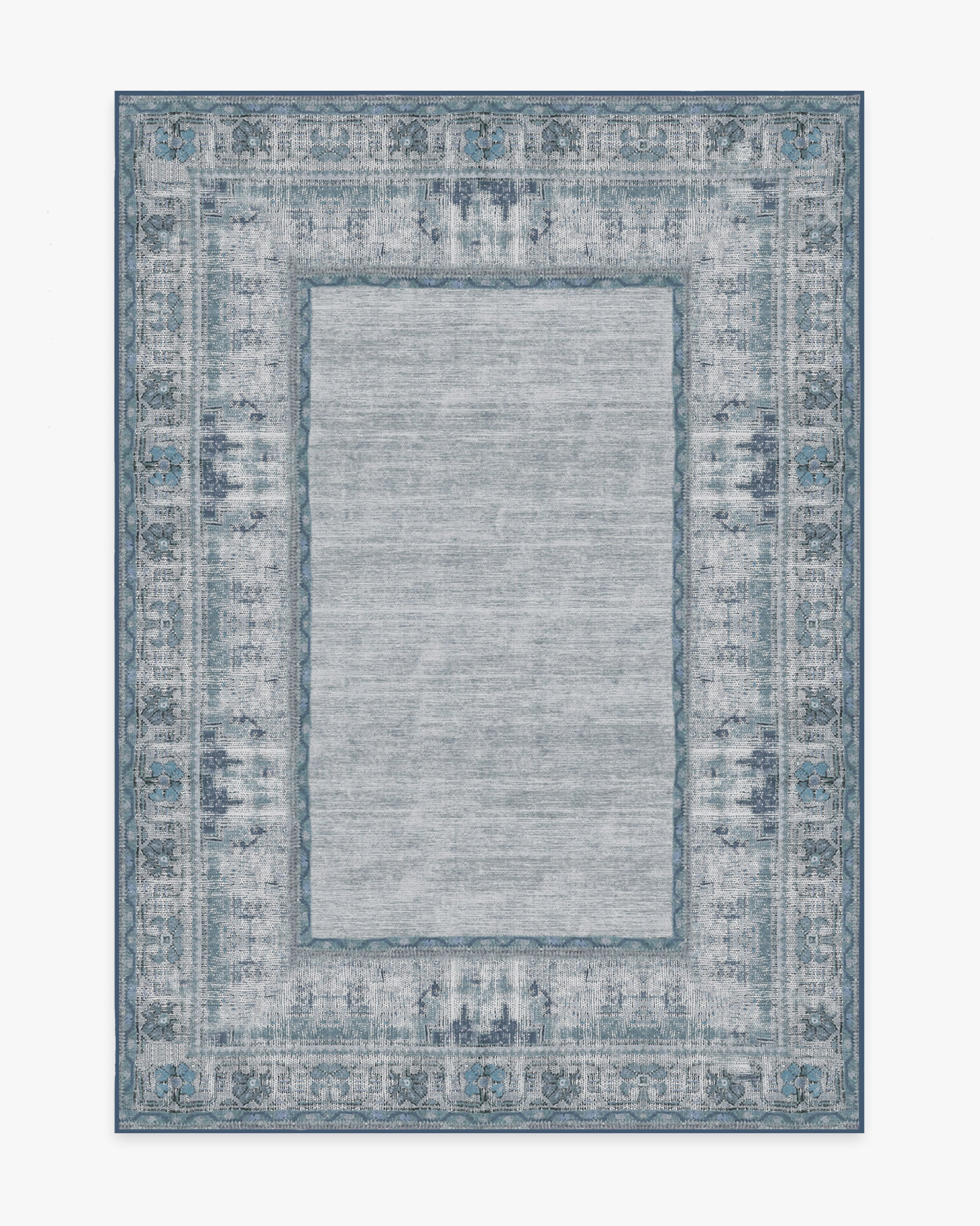 Santorini Floral Beige Area Rug